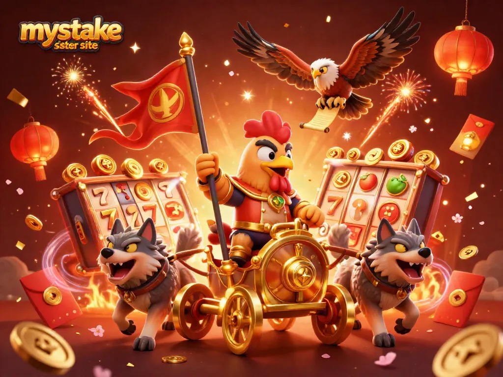 Play exciting games at mystake sister site with dynamic slot elements and vibrant characters.