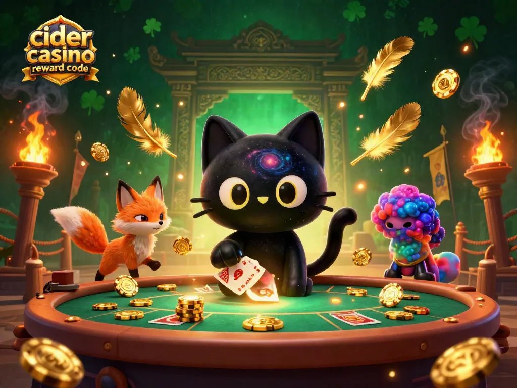 Engage with the cider casino reward code for free coins and prizes in this dynamic casino scene.