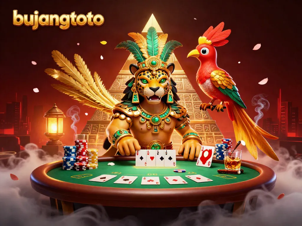 Experience the thrill of bujangtoto with an exciting poker scene featuring vibrant characters and details.