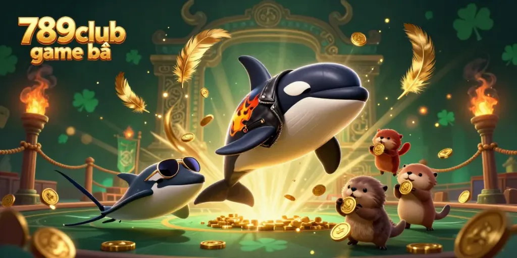 Experience thrilling games with 789club game bài featuring vibrant characters and casino elements