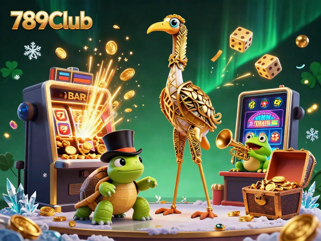 Play thrilling casino games at 789Club, featuring cartoon characters in a vibrant 3D scene.