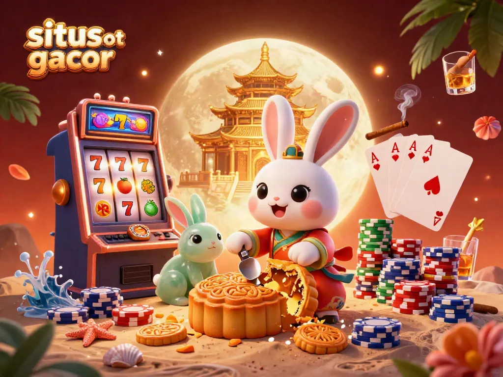 Experience азартные игры with situs slot gacor as the moon rabbit creates winning moments in a vibrant casino scene.