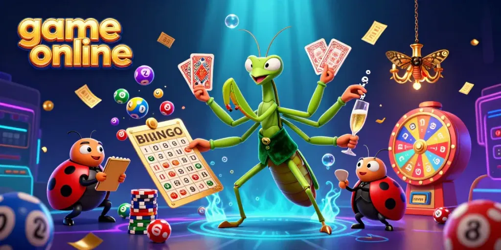 Engage with thrilling game online experiences featuring cartoon characters in a vibrant casino scene.