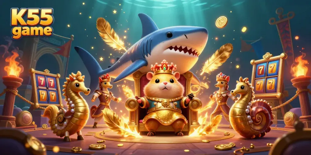 Experience thrilling gameplay with K55 game, featuring a unique underwater casino adventure.