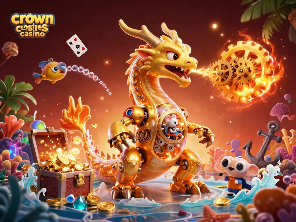 Play exciting games at crown coins sister casino with animated characters and vibrant elements.