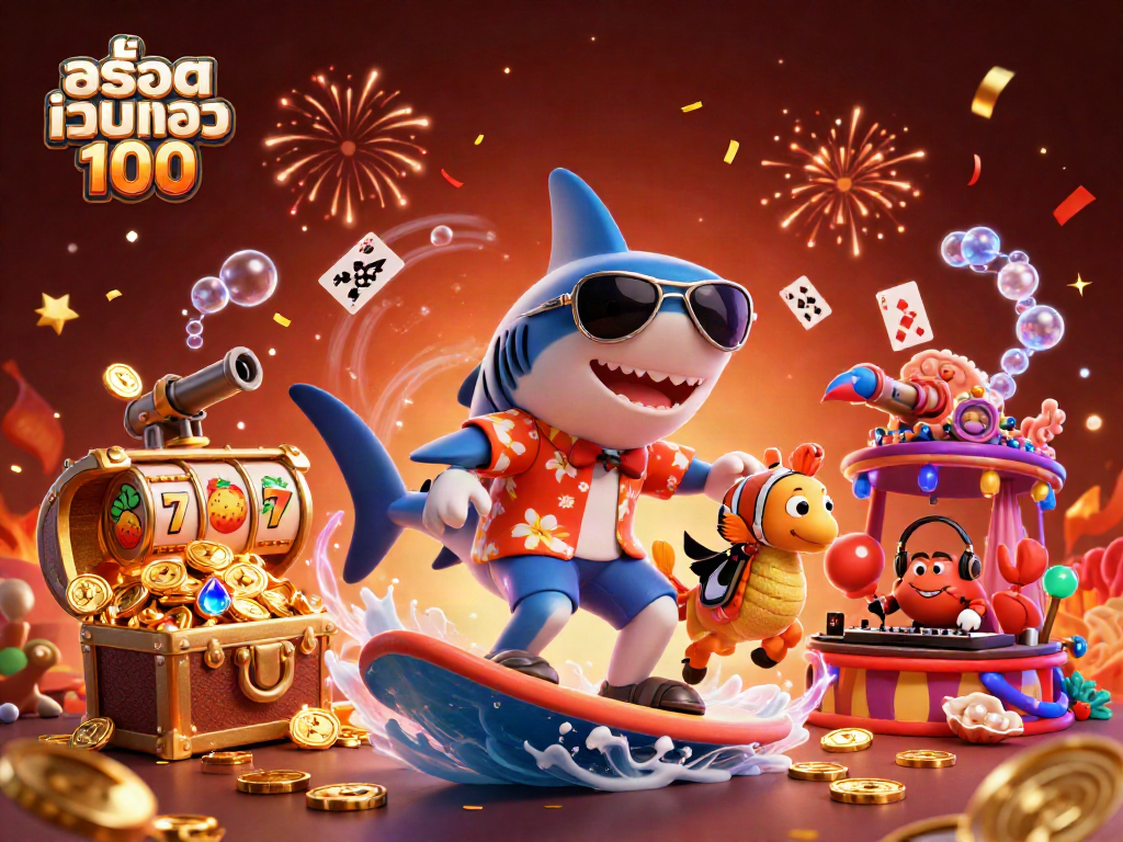 Spin winning reels with สล็อตเว็บตรง100 and an adventurous undersea casino scene.