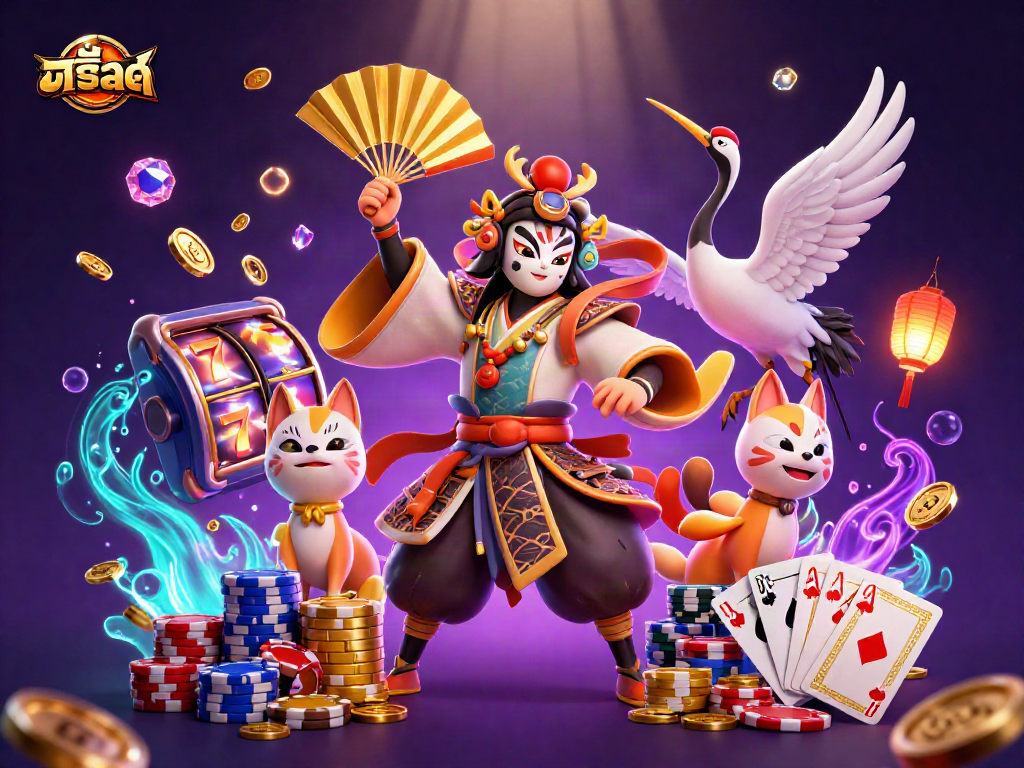 Spin the reels in the immersive 3D casino world of สล็อต with kabuki warrior and jackpot elements.