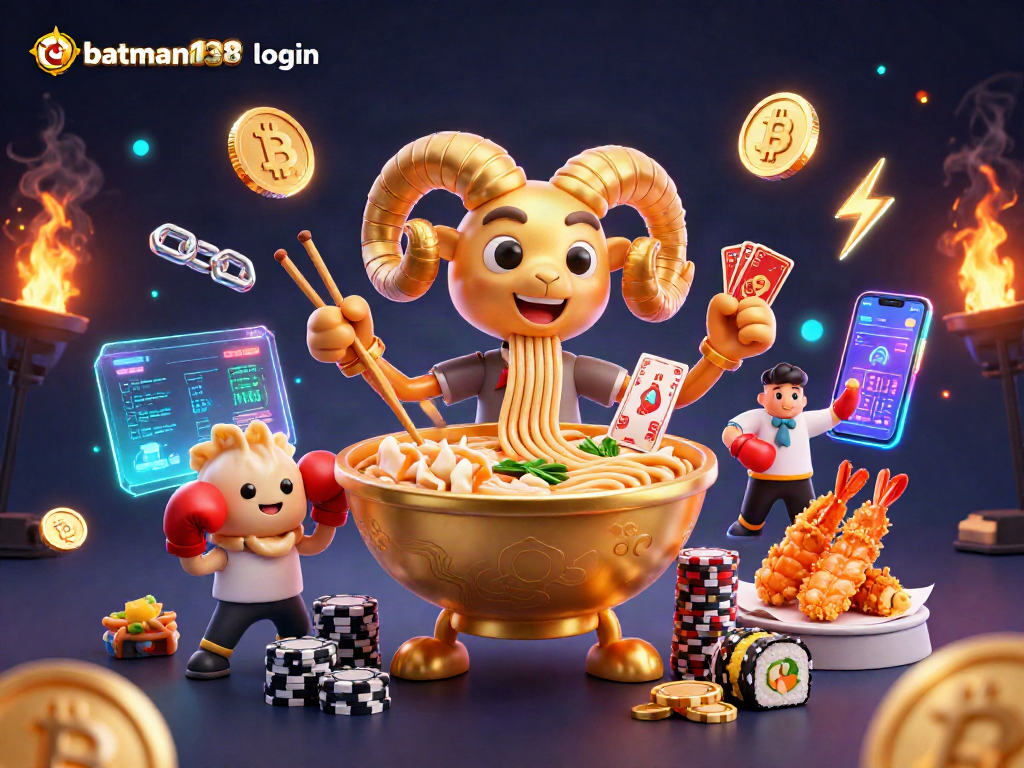 Get ready to engage with batman138 login as characters stack chips and deal cards in a dynamic casino setting.